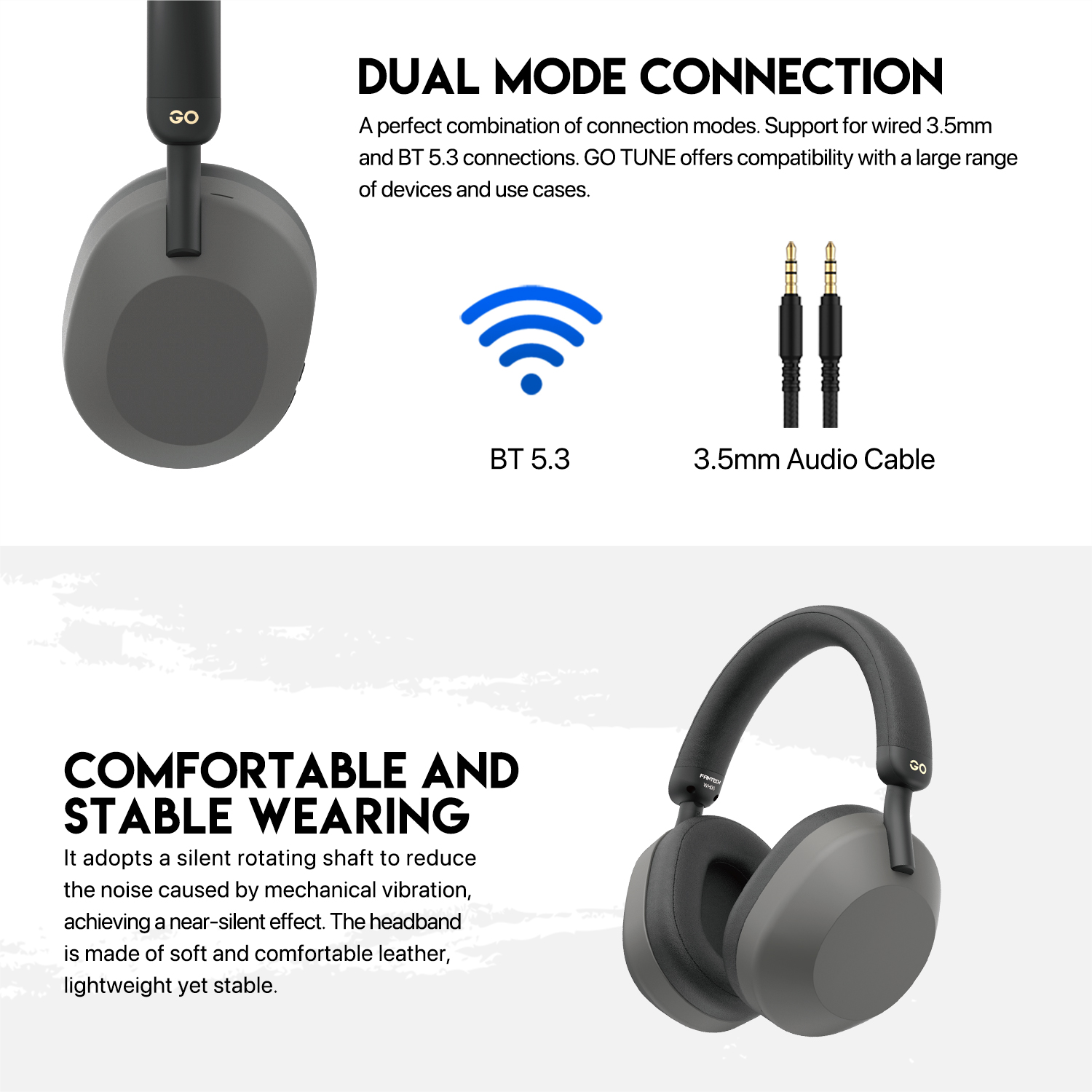 Picture of FANTECH WH06 Go Vibe Wireless Dual Mode Headphone