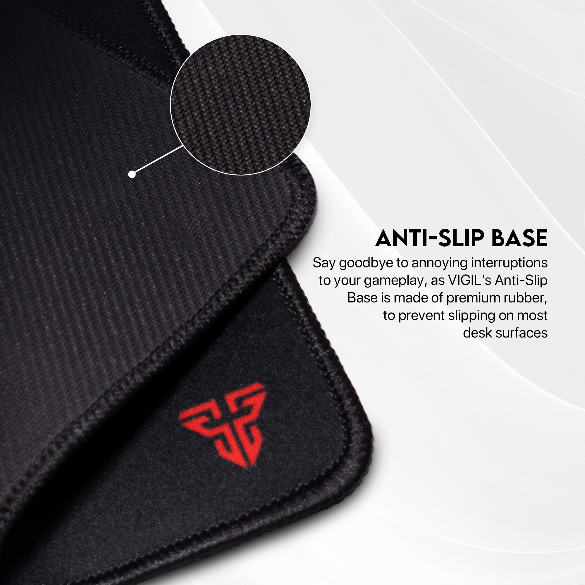 Picture of FANTECH MP296 VIGIL Gaming Mouse Pad Anti-slip Base 290 x 250 x 3mm Mousepad