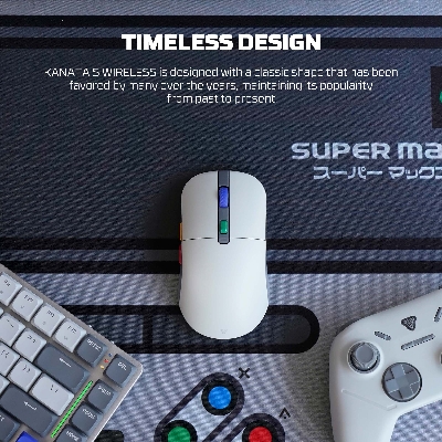 Picture of FANTECH WG9S Super Maxfit Wireless Gaming Mouse PixArt PAW3311 12000DPI Improved Ultra-Grippy Coating Wired Mouse Macro Button Mice