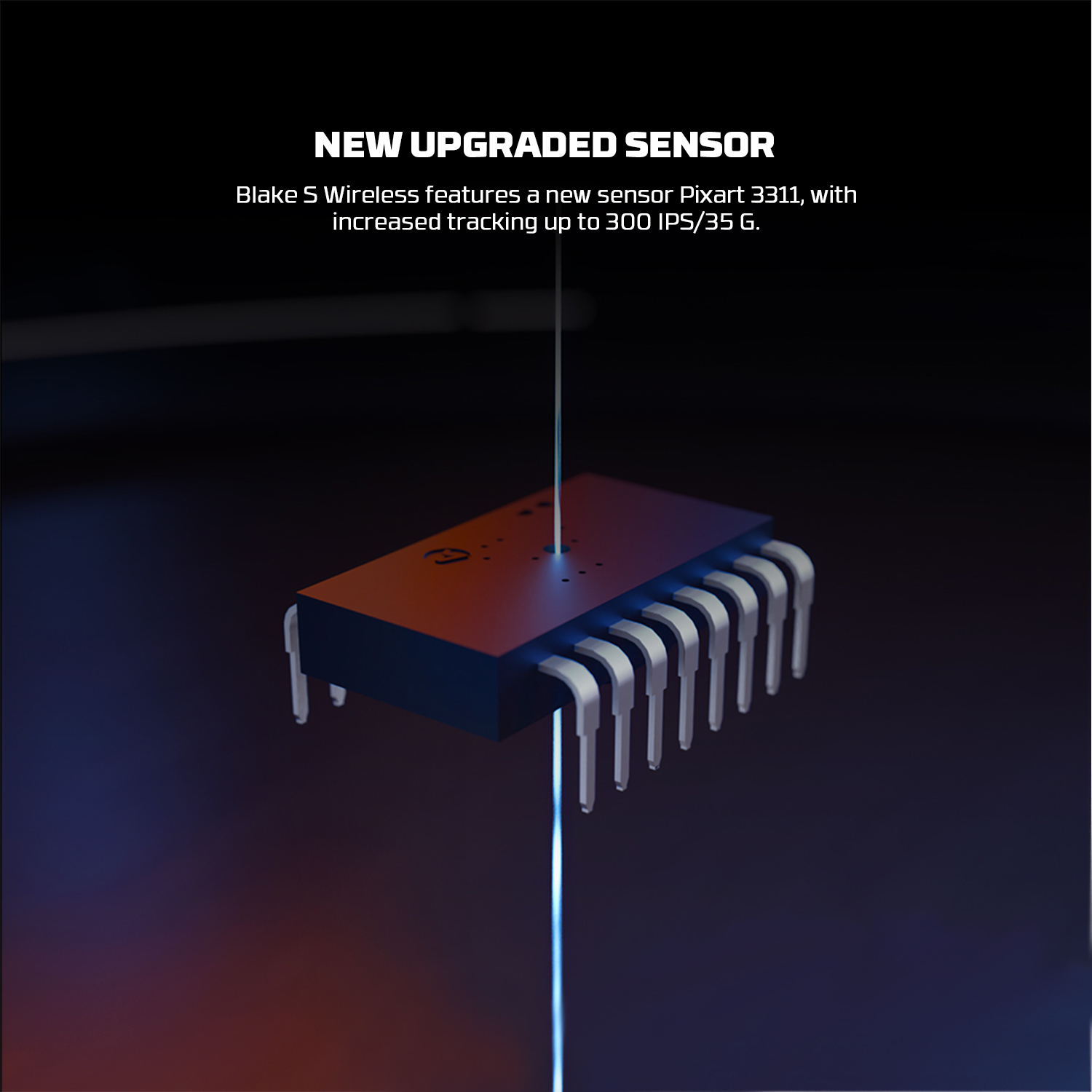 Picture of FANTECH WGC5s Wireless Gaming Mouse Pixart 3311 Sensor 12000 DPI Polling Rate Up to 1000Hz Battery 300mAh Mice