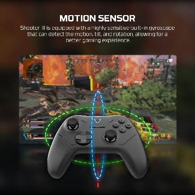 Picture of FANTECH WGP13S Shooter-III Multi-Platform Gamepad Wired & 2.4 Ghz Wireless Controller Gamepad Console Joystick Duel Mode USB Type C