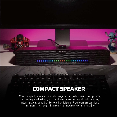 Picture of FANTECH GS303 GROOVE BAR DUAL MODE RGB Gaming Speaker Sound Bar