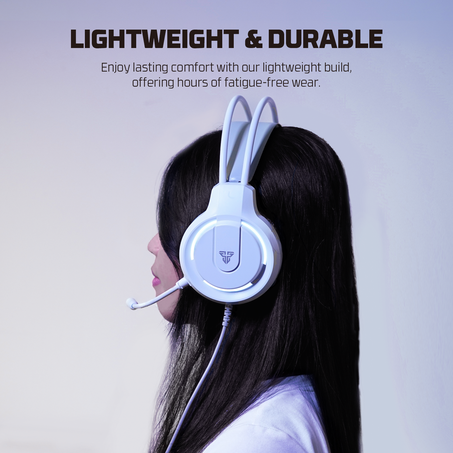 Picture of FANTECH HQ53 FLASH LIGHTWEIGHT WHITE ACCENT LIGHTING GAMING HEADSET SPACE EDITION