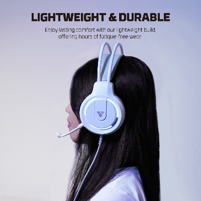 Picture of FANTECH HQ53 FLASH LIGHTWEIGHT WHITE ACCENT LIGHTING GAMING HEADSET SPACE EDITION