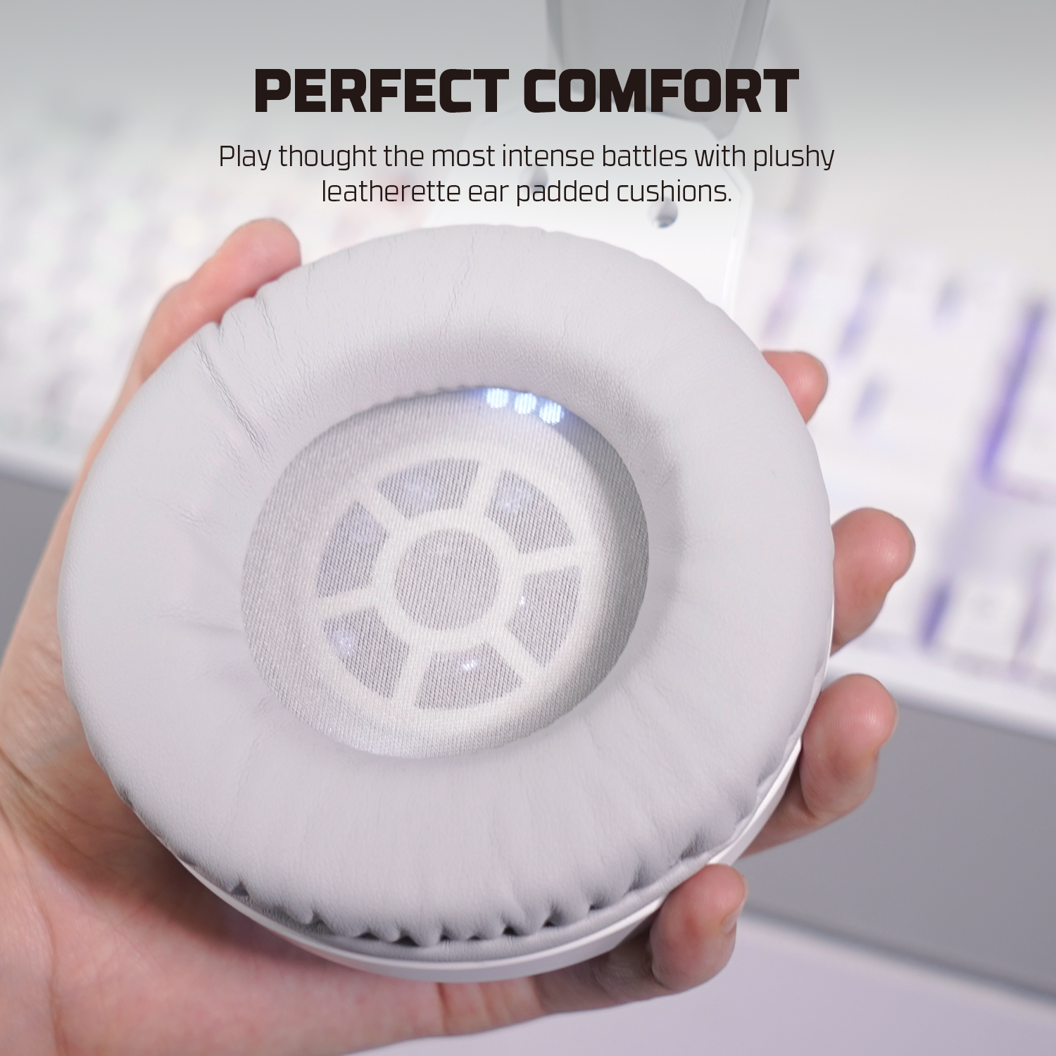 Picture of FANTECH HQ53 FLASH LIGHTWEIGHT WHITE ACCENT LIGHTING GAMING HEADSET SPACE EDITION