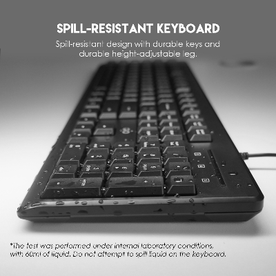 Picture of FANTECH KM103 GO Office Combo Keyboard & Mouse with Ultra Smooth Typing And Anti Splash Design