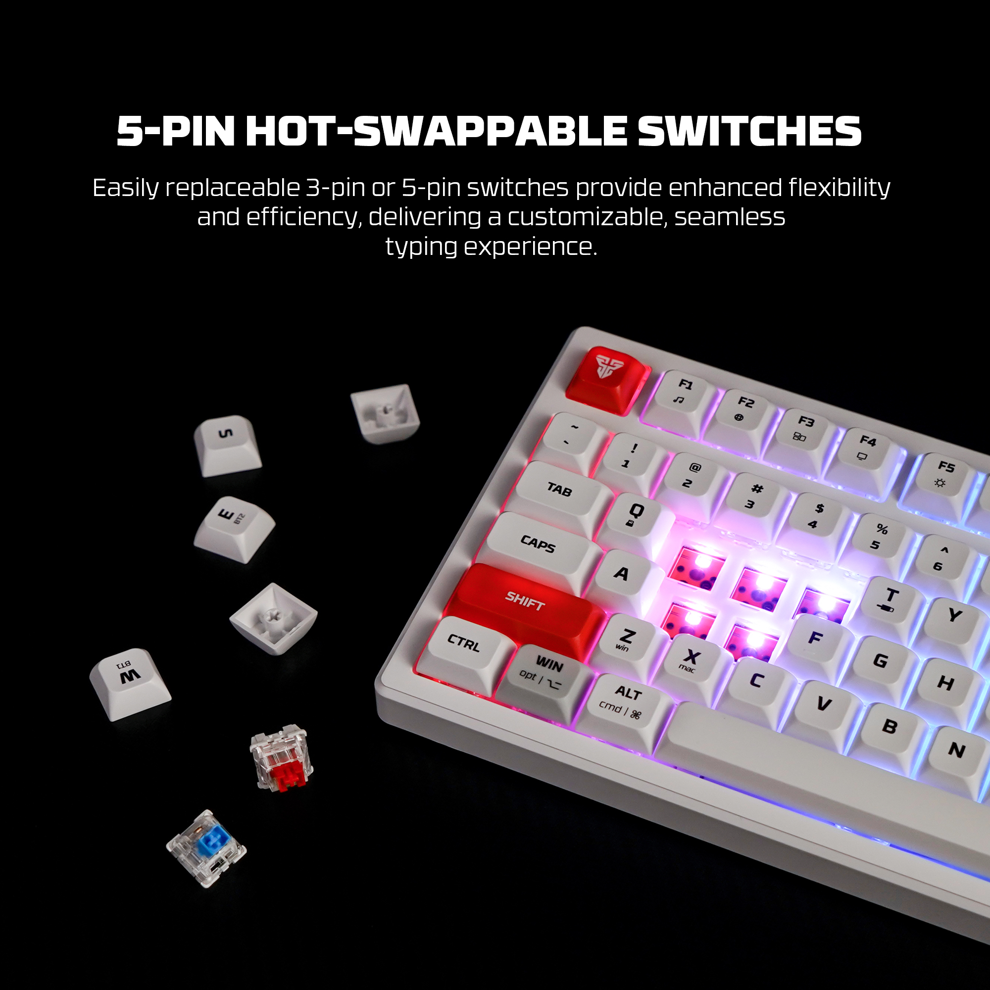 Picture of FANTECH MK917 ATOM PRO79 Wireless Rechargeable Mechanical Gaming Keyboard