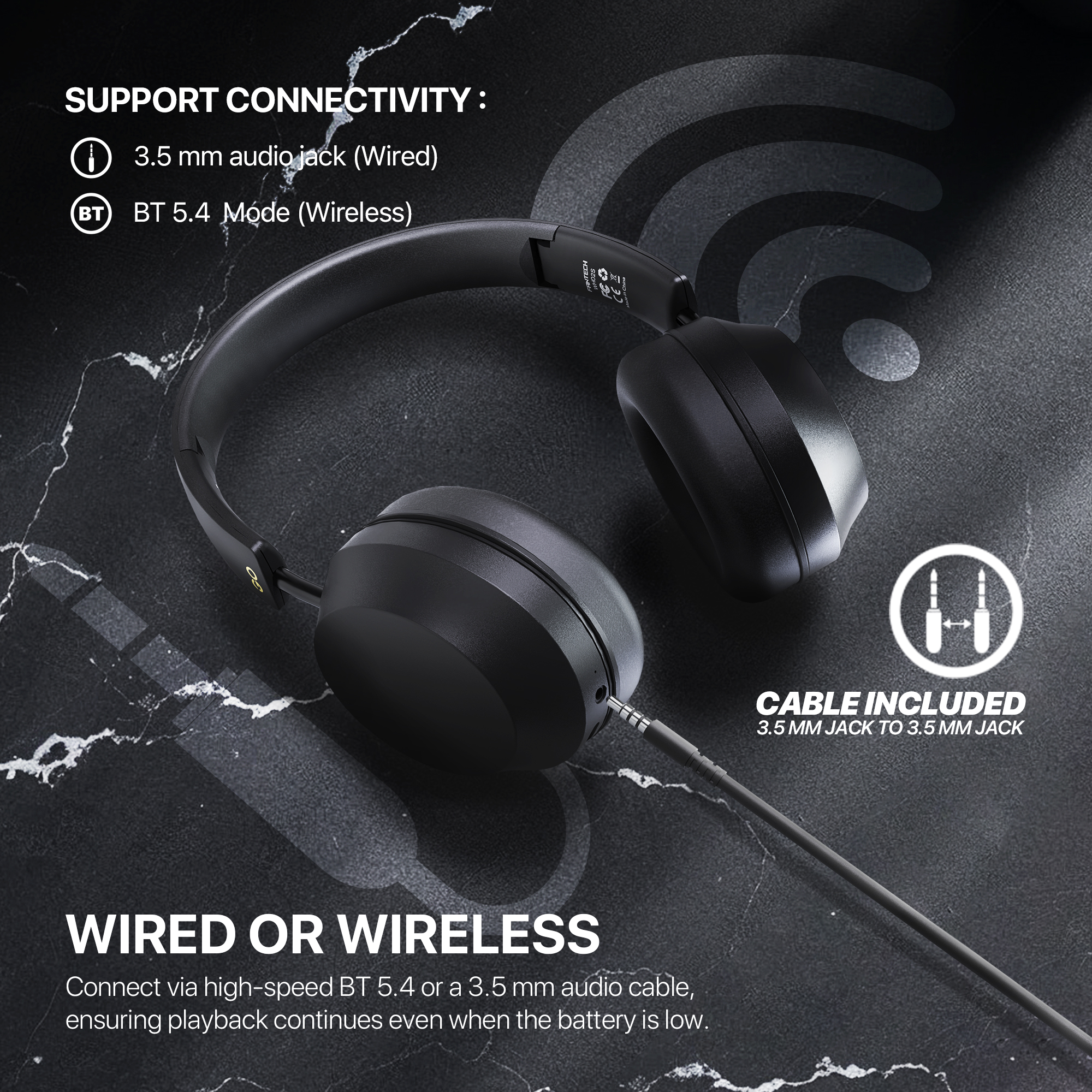 Picture of Fantech WH02S GO AIR Dual Mode Wireless Headset