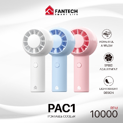 Picture of Fantech Portable Cooler PAC1 Mini Fan Handheld Fan Rechargeable & Adjustable Speed 1000RPM