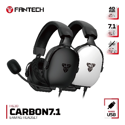 Picture of Fantech Carbon 7.1 HG30 Wired USB Gaming Headset Virtual Surround Sound Noise Cancelling Microphone
