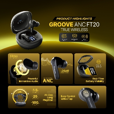 Picture of FANTECH FINECOUSTIC GROOVE ANC FT20 TRUE WIRELESS BLUETOOTH EARBUDS