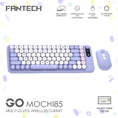 Picture of Fantech Go Mochi85 WK898 Wireless Keyboard & Mouse Combo PURPLE