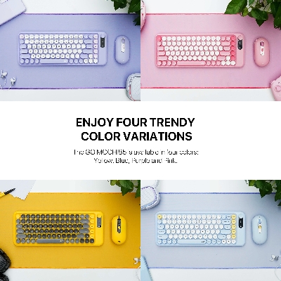 Picture of Fantech Go Mochi85 WK898 Wireless Keyboard & Mouse Combo PURPLE