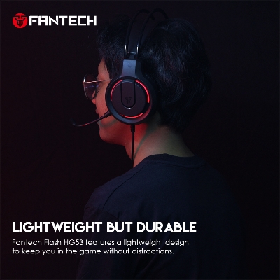 Picture of Fantech HQ53 Flash Wired Black Gaming Headphone