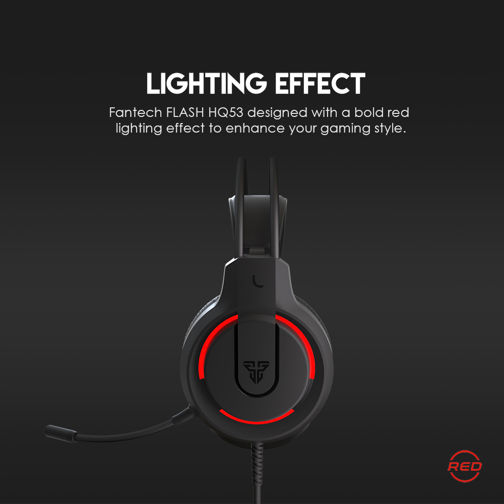 Picture of Fantech HQ53 Flash Wired Black Gaming Headphone
