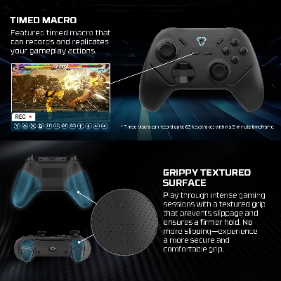 Picture of FANTECH WGP13S Shooter-III Multi-Platform Gamepad Wired & 2.4 Ghz Wireless Controller Gamepad Console Joystick Duel Mode USB Type C