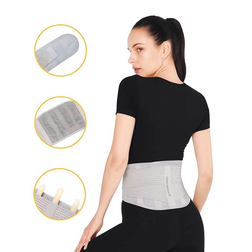 StitchGreen Lumbar Support Belt – Your Daily Back Pain Relief Partner! 🇺🇸