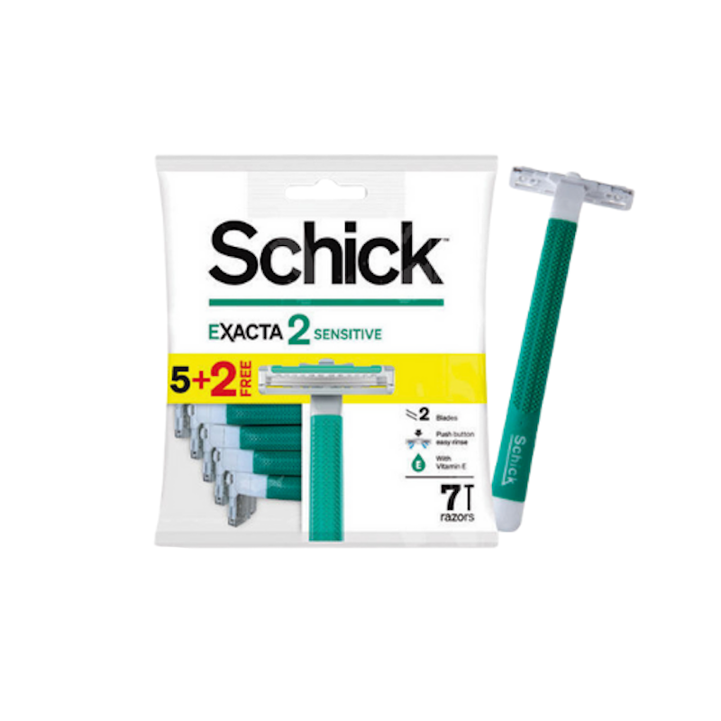 Picture of Schick Exacta 2 Sensitive razor with Vitamin E - 7 Pcs