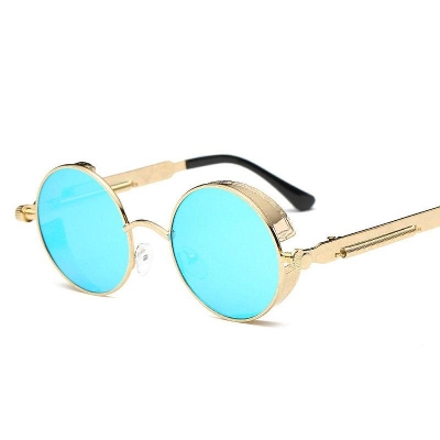 Picture of Gothic Steampunk Round Metal Sunglasses for Men Women Mirrored Circle Sun Glasses Brand Designer Retro Vintage Oculos UV400 sunglass Picture of Gothic Steampunk Round Metal Sunglasses for Men Women Mirrored Circle Sun Glasses Brand Designer Retro Vintage Oculos UV400 sunglass