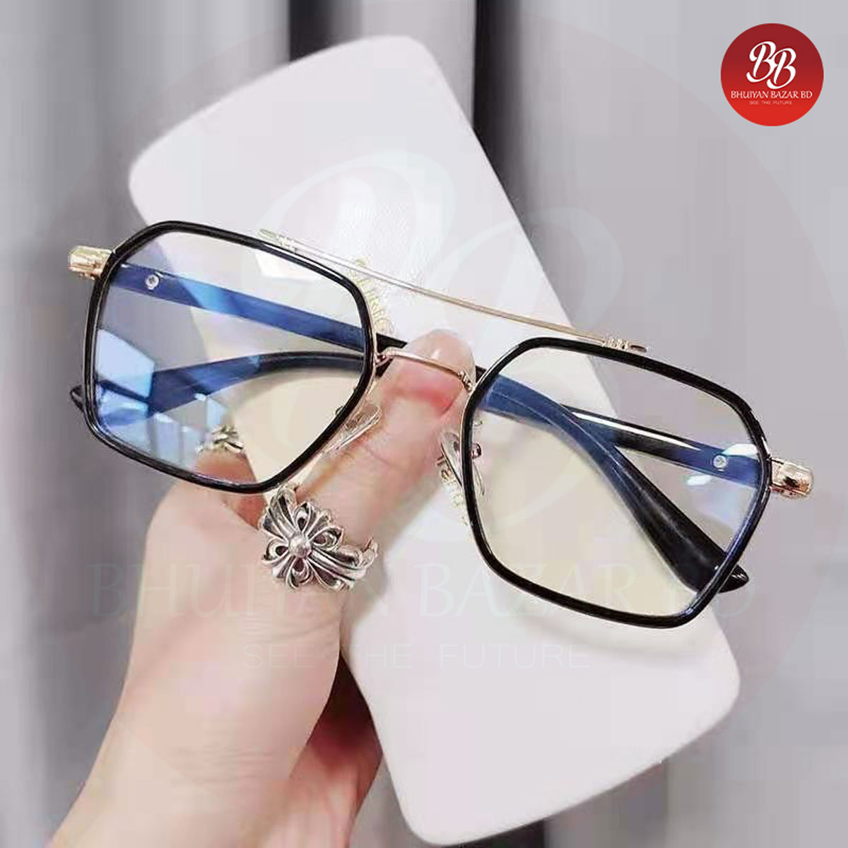 Picture of Amazing Anti-reflective Fashion Blue light and radiation proof Black to White UV400 Sunglass for man Picture of Amazing Anti-reflective Fashion Blue light and radiation proof Black to White UV400 Sunglass for man