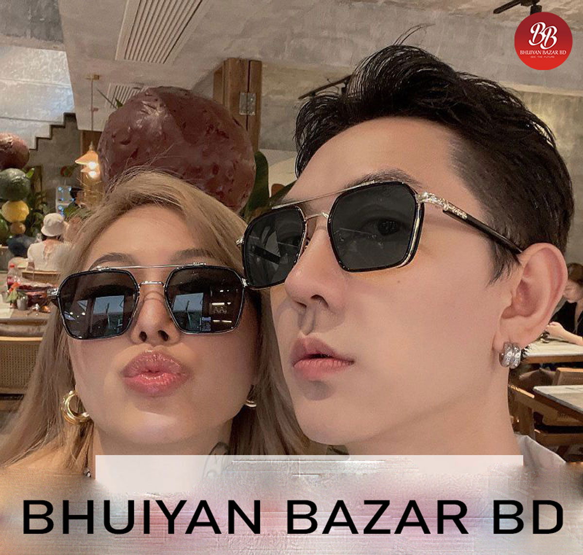 Picture of Anti-Reflective Uv400 Squre Sunglass For Man - Sun Glass For Men Picture of Anti-Reflective Uv400 Squre Sunglass For Man - Sun Glass For Men
