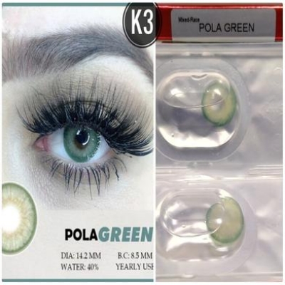 Picture of KSSEYE Pola Green Contact Lens with kit box(Lens case) K3 Picture of KSSEYE Pola Green Contact Lens with kit box(Lens case) K3