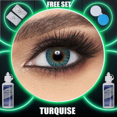Picture of Freshlook Turquoise contact lens full set Picture of Freshlook Turquoise contact lens full set