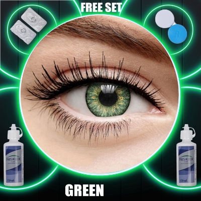 Picture of Freshlook Green contact lens(Full Set) Picture of Freshlook Green contact lens(Full Set)