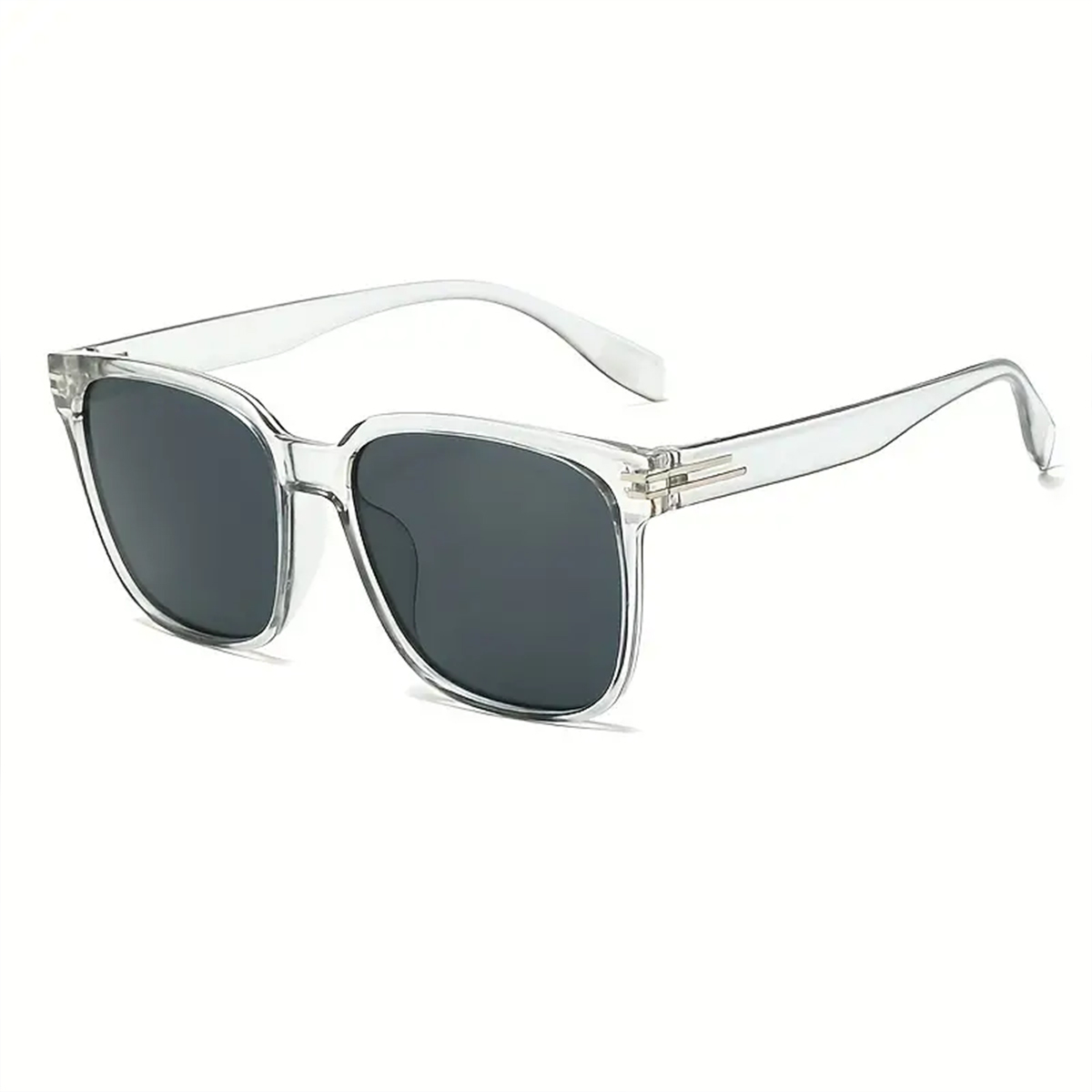 Picture of Transparent Frame Sunglasses for Men - Black