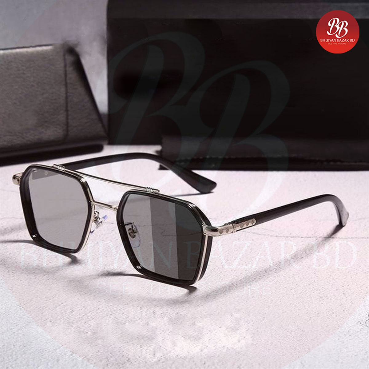 Picture of Anti-reflective UV400 Squre sunglass for man Picture of Anti-reflective UV400 Squre sunglass for man