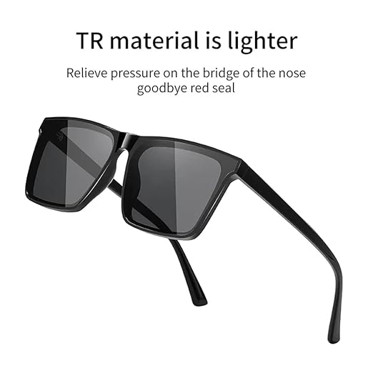 Picture of HAYDEN haiza Latest Black Matte Finish Frame Retro Square Stylish Sunglasses, Goggles For Men's and Women's UV protected Picture of HAYDEN haiza Latest Black Matte Finish Frame Retro Square Stylish Sunglasses, Goggles For Men's and Women's UV protected