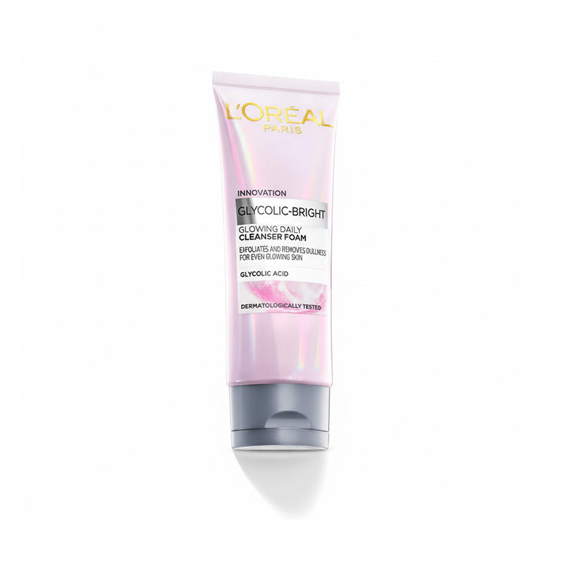 Picture of LOREAL INNOVATION GLYCOLIC BRIGHT GLOWING DAILY CLEANSER FOAM - 100ML