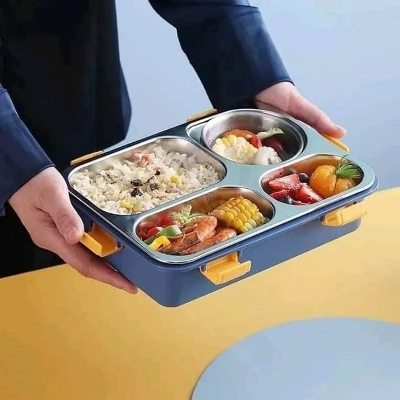 Picture of Steel lunch box for men office 3 layers and 4 layers | Long time Hot food up to 8 hours lunch box for school | Original china lunch box with spoon Picture of Steel lunch box for men office 3 layers and 4 layers | Long time Hot food up to 8 hours lunch box for school | Original china lunch box with spoon