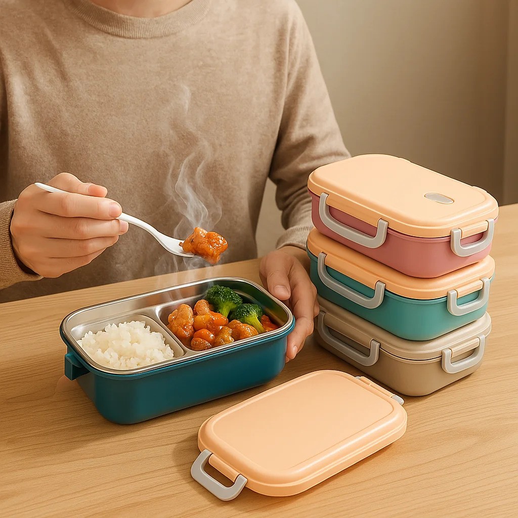 Picture of Steel lunch box for men office 3 layers and 4 layers | Long time Hot food up to 8 hours lunch box for school | Original china lunch box with spoon Picture of Steel lunch box for men office 3 layers and 4 layers | Long time Hot food up to 8 hours lunch box for school | Original china lunch box with spoon