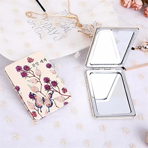 Picture of 2-Face Makeup Cosmetic Mirror Square Portable Cute Girl's Gift | Portable 2-Face Square Cosmetic Makeup Mirror for Girls | Stylish Square Cosmetic Mirror Portable Cute Gift Idea | Best Portable 2-Face Makeup Cosmetic Mirror for Girls Picture of 2-Face Makeup Cosmetic Mirror Square Portable Cute Girl's Gift | Portable 2-Face Square Cosmetic Makeup Mirror for Girls | Stylish Square Cosmetic Mirror Portable Cute Gift Idea | Best Portable 2-Face Makeup Cosmetic Mirror for Girls