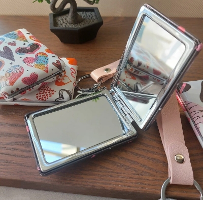 Picture of 2-Face Makeup Cosmetic Mirror Square Portable Cute Girl's Gift | Portable 2-Face Square Cosmetic Makeup Mirror for Girls | Stylish Square Cosmetic Mirror Portable Cute Gift Idea | Best Portable 2-Face Makeup Cosmetic Mirror for Girls Picture of 2-Face Makeup Cosmetic Mirror Square Portable Cute Girl's Gift | Portable 2-Face Square Cosmetic Makeup Mirror for Girls | Stylish Square Cosmetic Mirror Portable Cute Gift Idea | Best Portable 2-Face Makeup Cosmetic Mirror for Girls