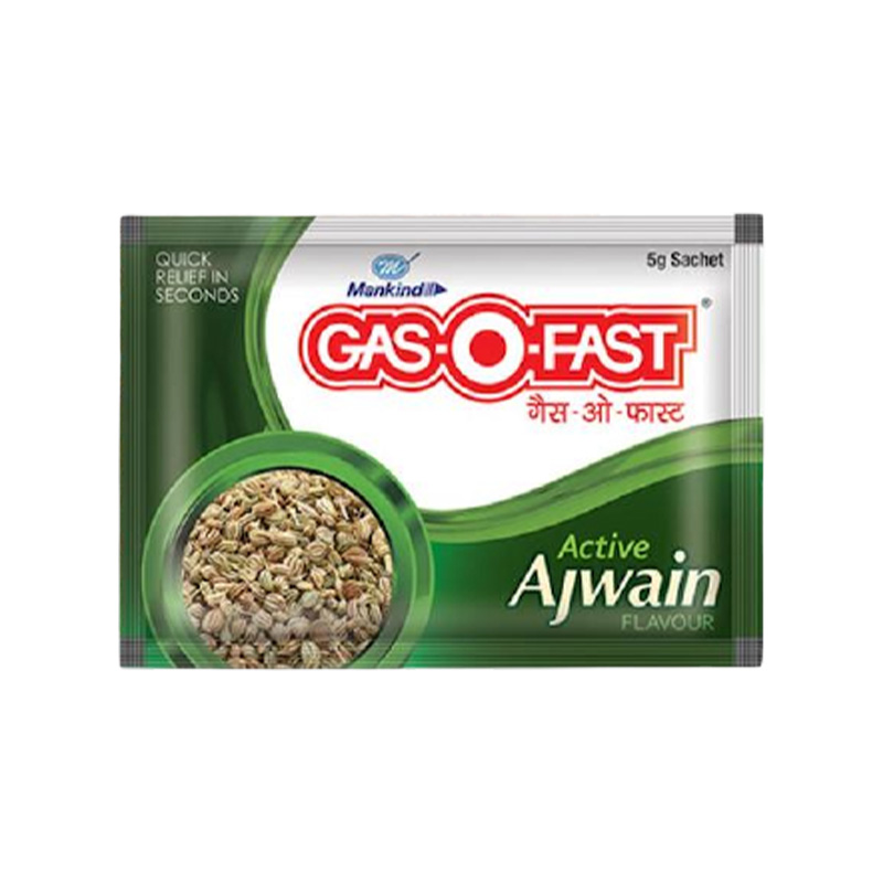 Picture of Mankind Gas O Fast (Ajwain Flavour) (Indian) - 5gm 5Pcs Pack