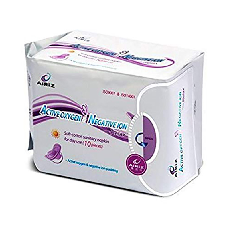 Picture of Tiens airiz active oxygen & negative Sanitary Pads With Wings For Day Use 10 pads in 1 pack