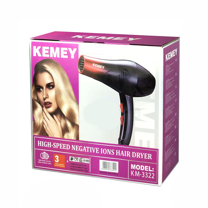 Picture of Kemey KM-3322  3000W Professional Heavy Duty Hair Dryer