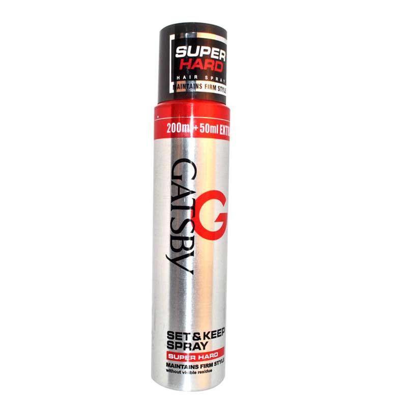 Picture of GATSBY SET AND KEEP SPRAY SUPER HARD - 200ML+50ML