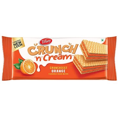 Picture of TIFFANY CRUNCH 'N' CREAM ORANGE WAFERS (UAE) - 153GM