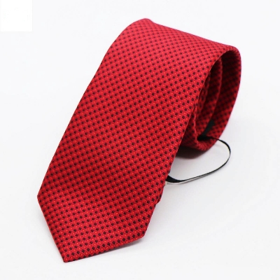 Picture of Red Black Dot Formal Broad Ties For Men