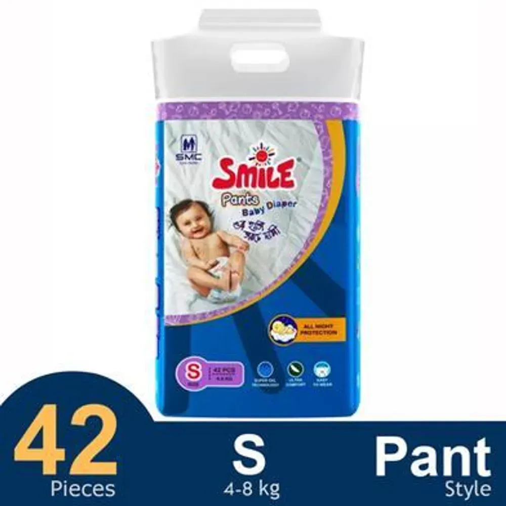 Picture of SMC Smile Baby Pants Diaper S (4-8 kg.) -  42 Pcs Pack