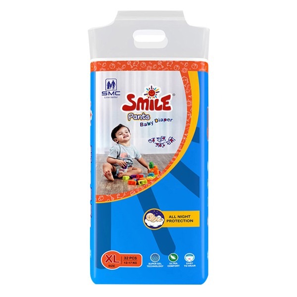Picture of SMC Smile Baby Pants Diaper XL (12-17 kg.) - 32 Pcs Pack