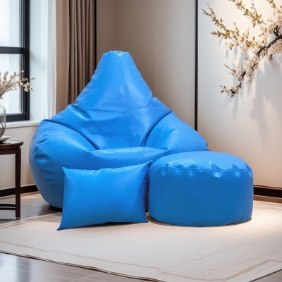 Picture of LAZY DUDE XXXL Gaming Combo Beanbag Set - Color Sky Blue