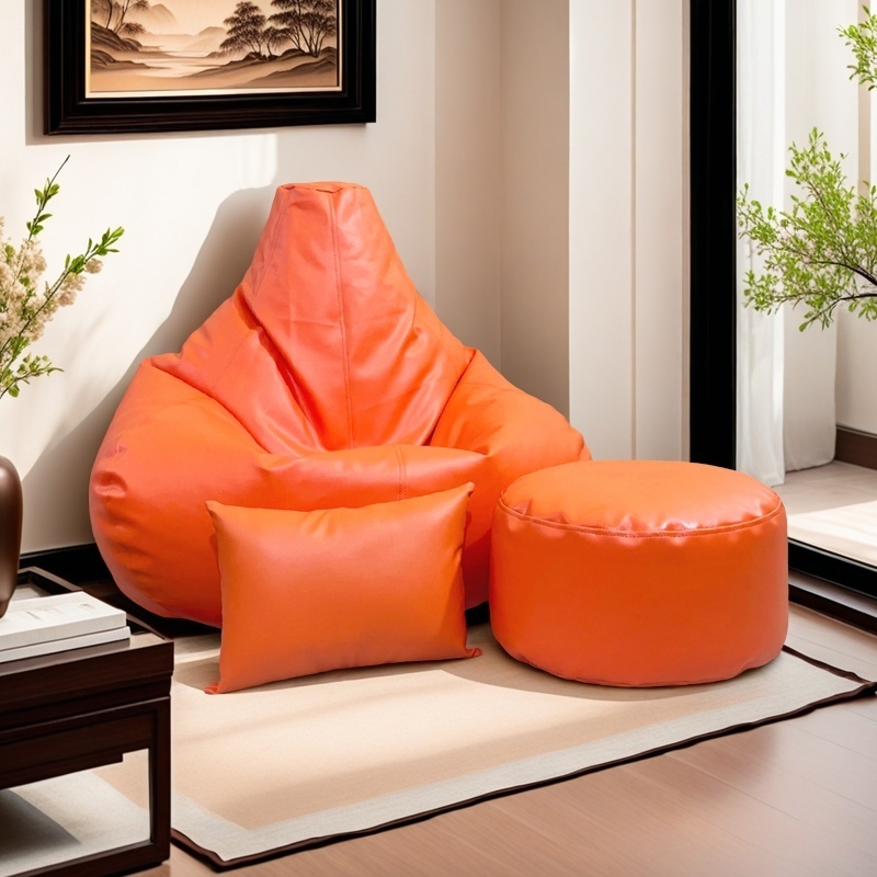 Picture of LAZY DUDE XXXL Gaming Combo Beanbag Set - Color Orange
