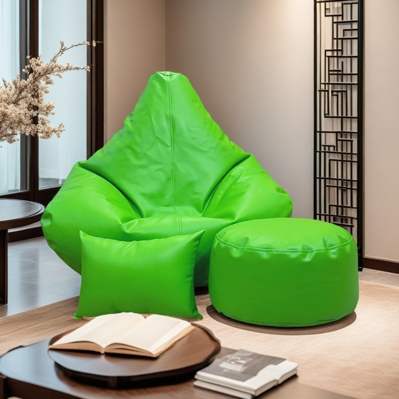 Picture of LAZY DUDE XXXL Gaming Combo Beanbag Set - Color Light Green
