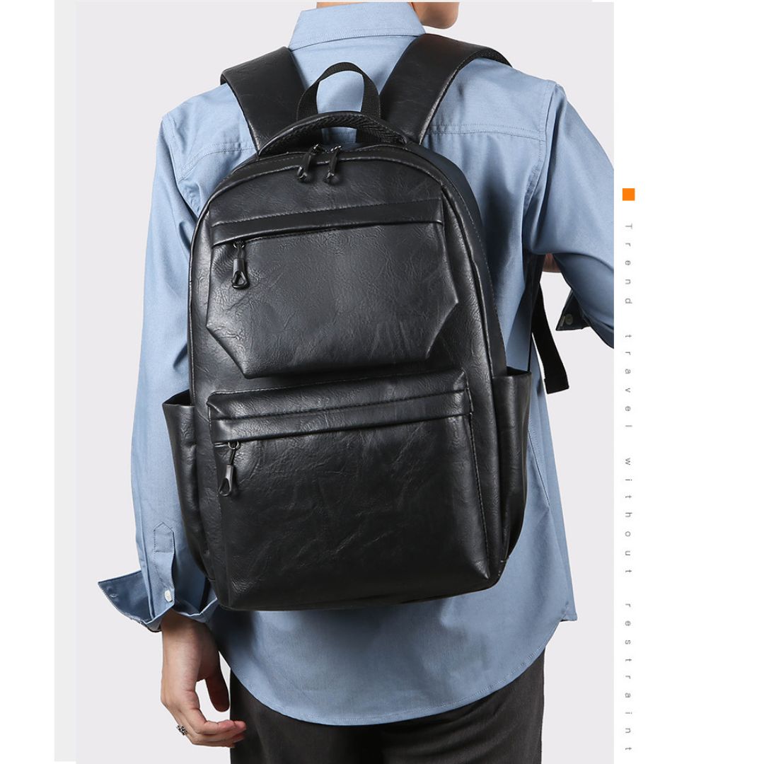 Picture of Style PU Leather Fashion Mens Backpack