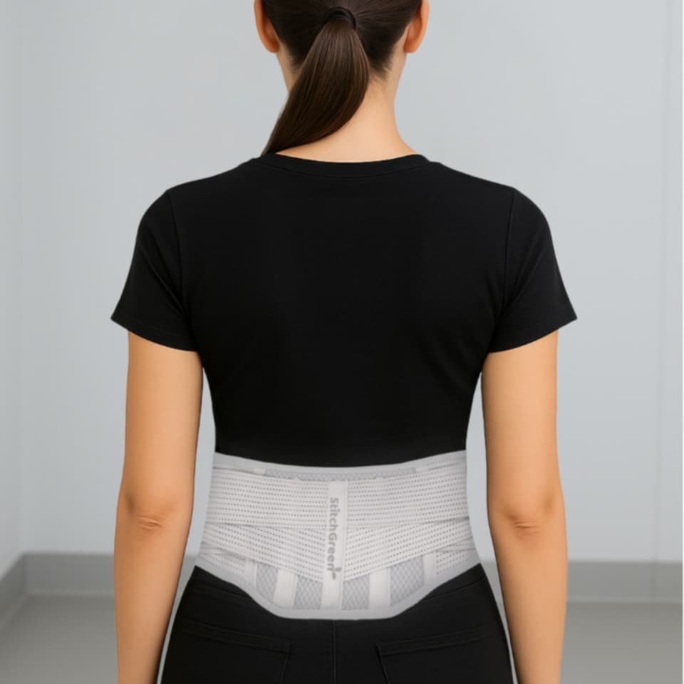 StitchGreen Lumbar Support Belt – Your Daily Back Pain Relief Partner! 🇺🇸