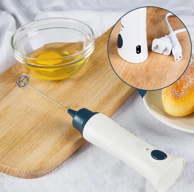Picture of Rechargeable Handheld Electric Coffee Mixer and Milk Frother